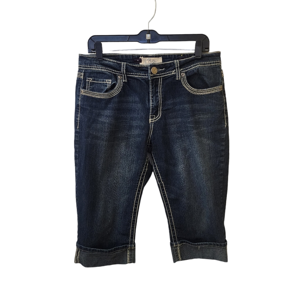 Vgs Dark Blue Jean Capris Cropped Jeans